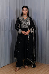 Black Sharara Suit Set