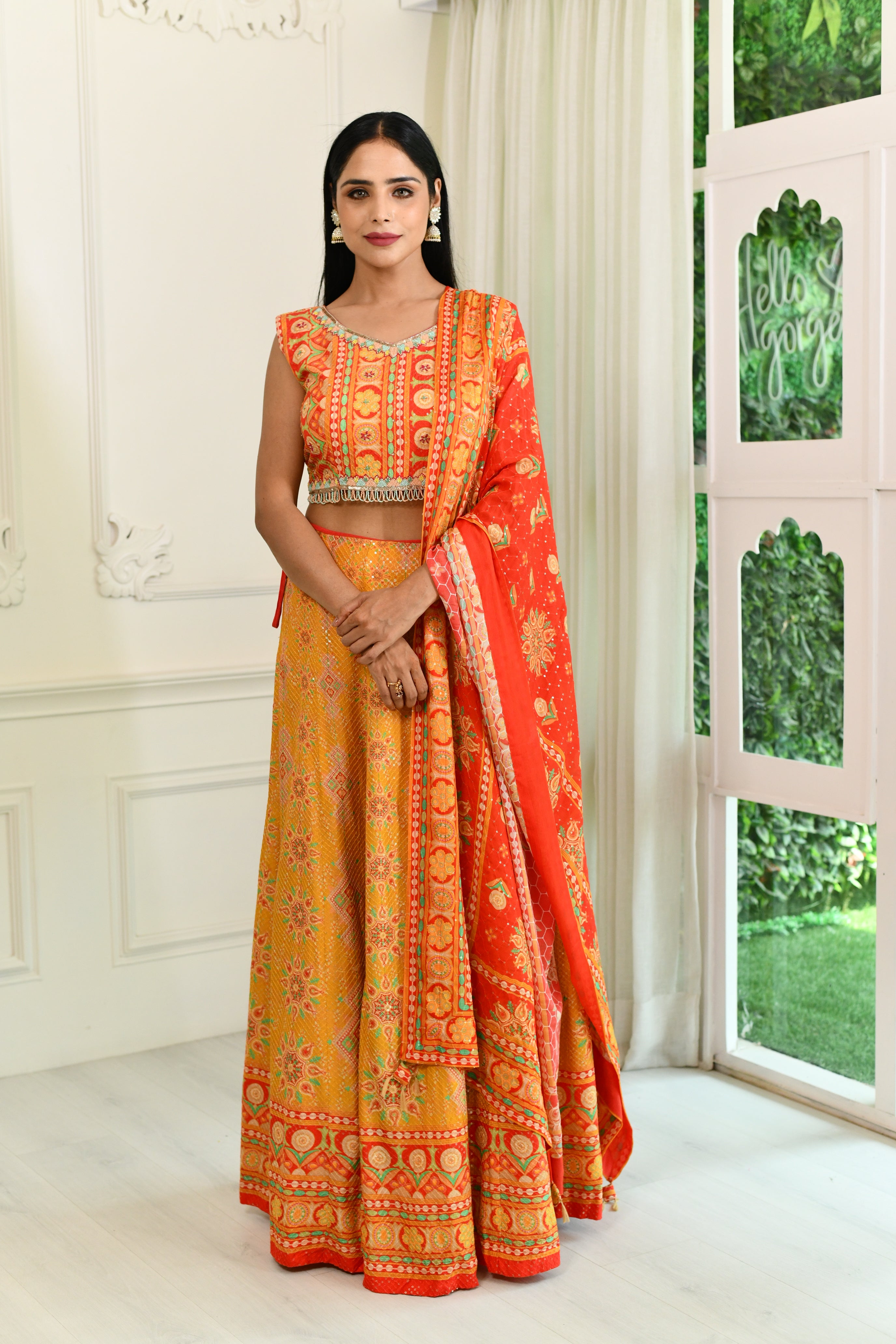 Ethnic Print Lehenga