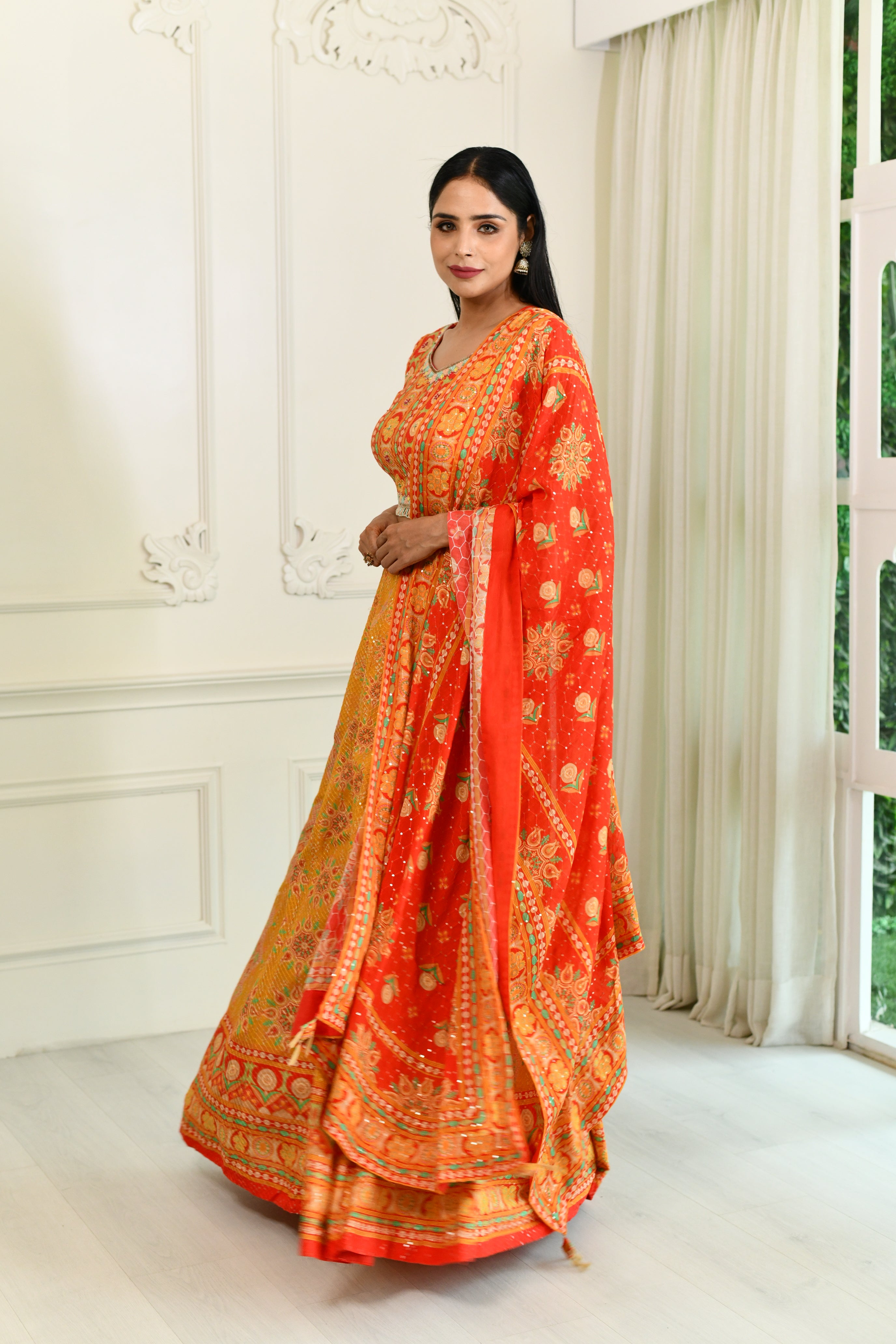 Ethnic Print Lehenga