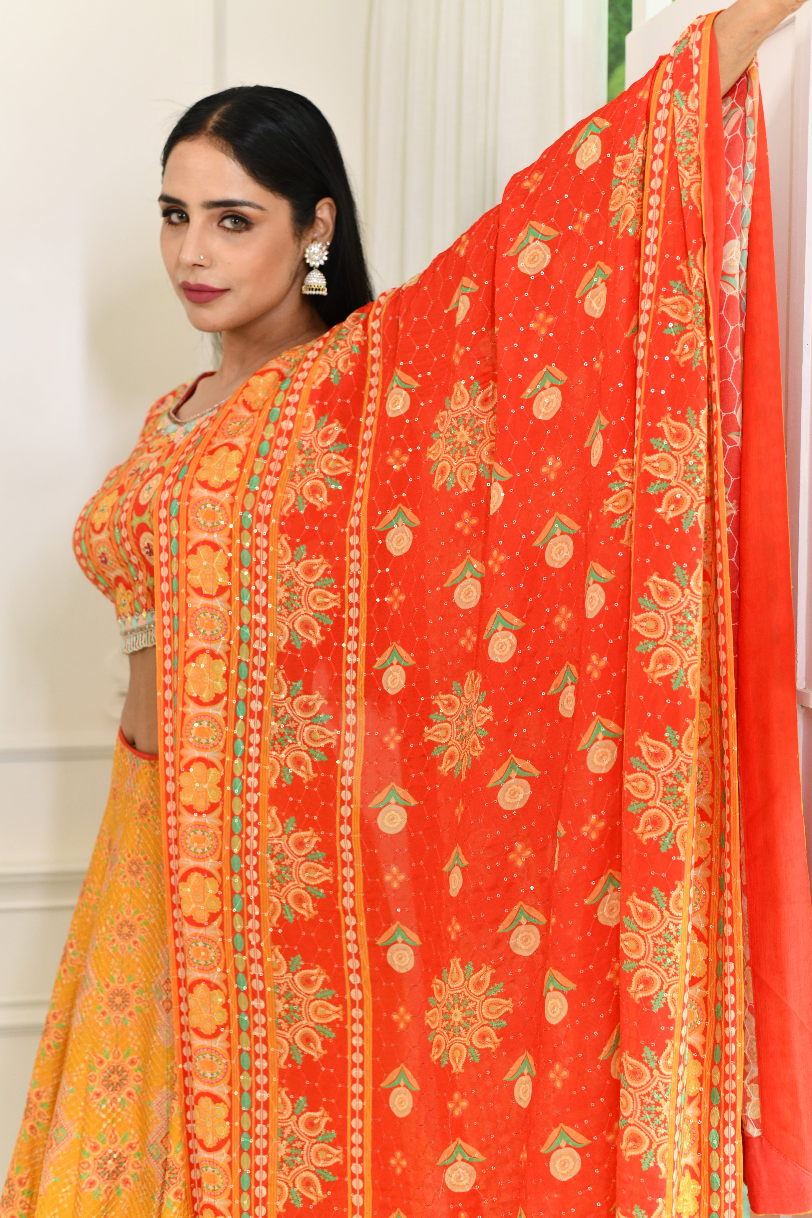 Ethnic Print Lehenga