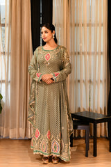 Sage Green Anarkali Suit Set