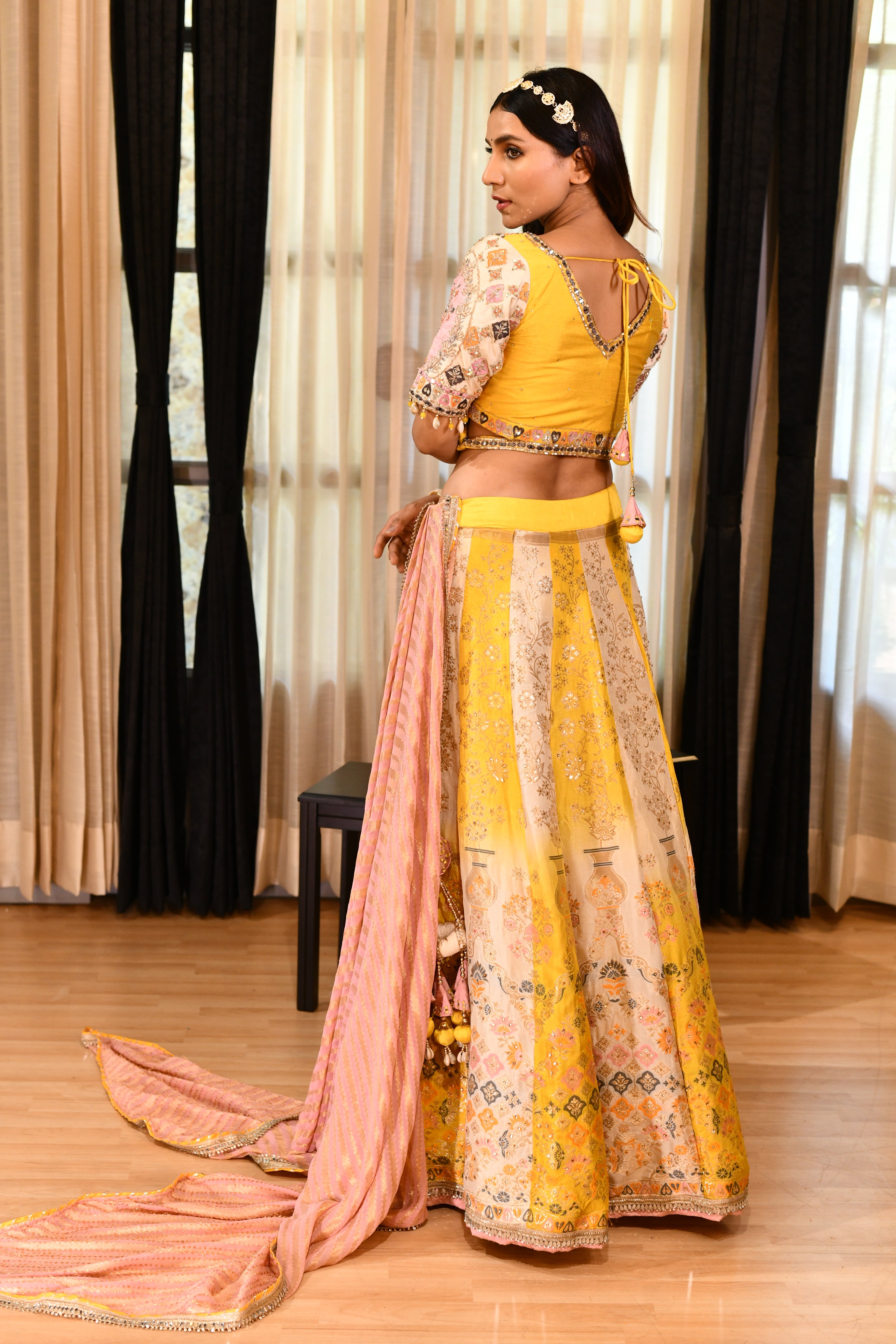 Kalidaar Banarasi Silk Lehenga